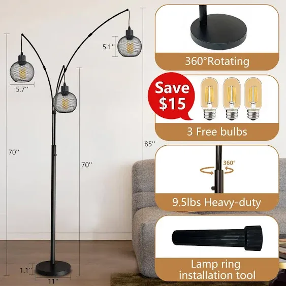 Arc Floor Lamps for Living Room