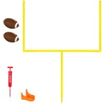 GoSports Pro Kick Challenge Field Goal Post Set