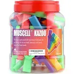 MUSCELL Kazoo Musical Instruments,36pcs Plastic Kazoos with Bottle Packaging - Multi Colors