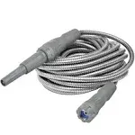 Bernini 25' No-Kink Expandable Metal Garden Hose with New Grip Collar - Gray