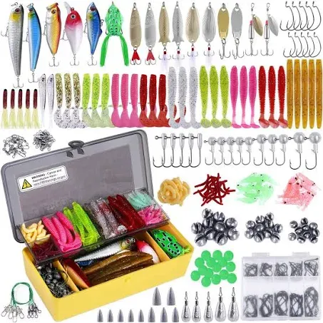 302-Piece Fishing LURES Baits Tackle Kit