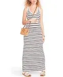 The Long Body Tank Dress - Black / White Stripe - Size 4 - Hatch