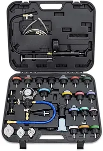 Mishimoto MMTL-CPT-28 28-Piece Cooling System Pressure Tester and Vacuum Refill Kit , Black