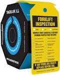 Accuform Safety Tags By-The- Roll Forklift Inspection