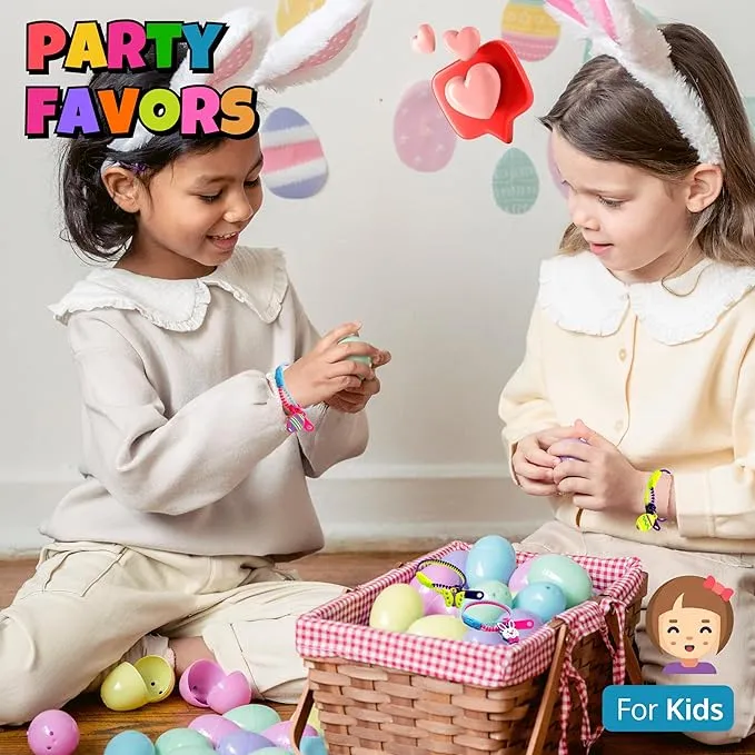 UpBrands 120 Students Incentives Friendship Zipper Bracelets 7.5”, Easter Favors for Kids, Stress Relief Quiet Fidget Toys, Kit for Kids Valentine Gifts, Goodie Bags, Easter Egg Fillers, School Prizes