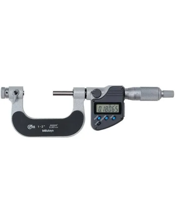 1 to 2" Range, Digital Counter, Electronic Screw Thread Micrometer