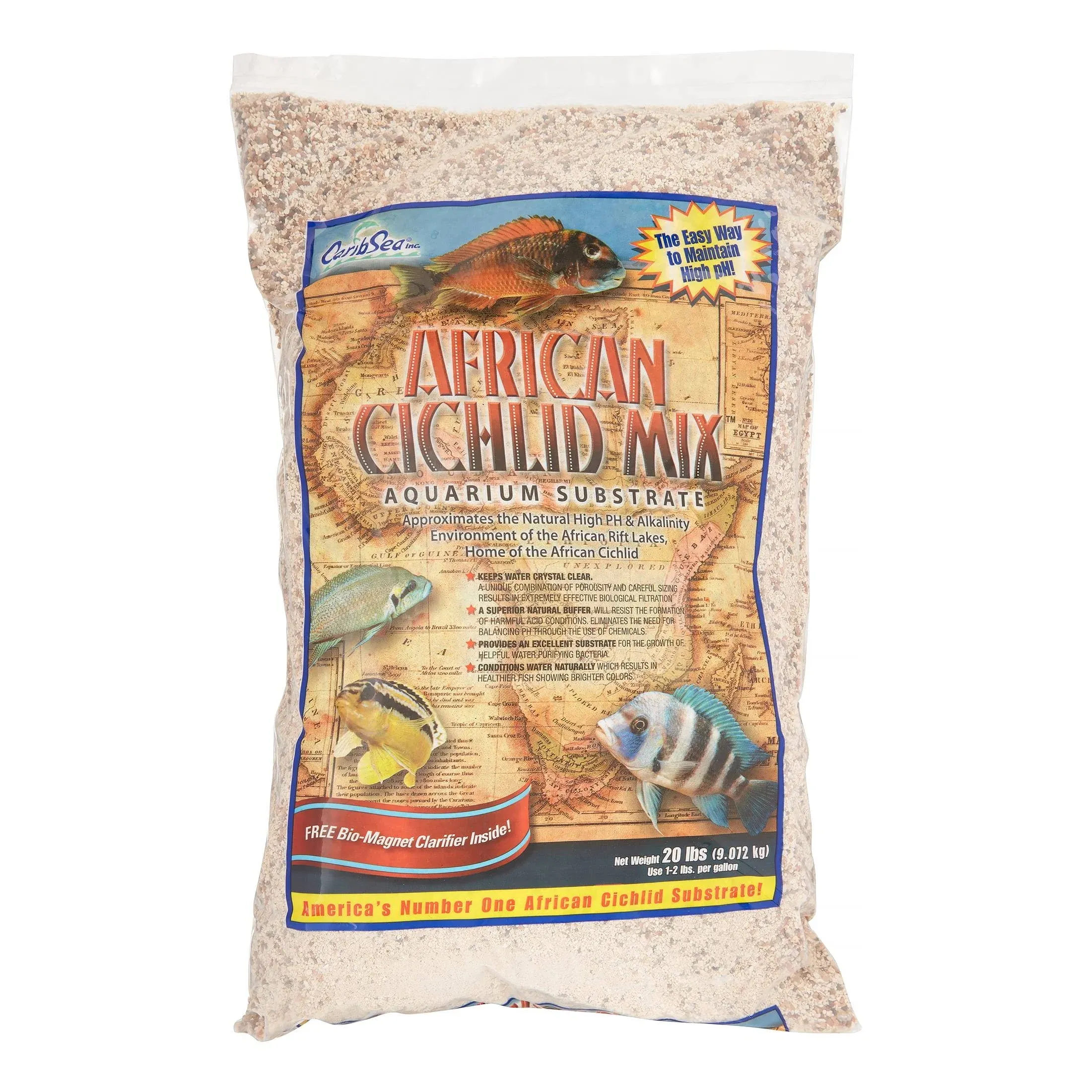 Carib Sea Acs00223 African Ivory Coast Sand For Aquarium, 20-Pound