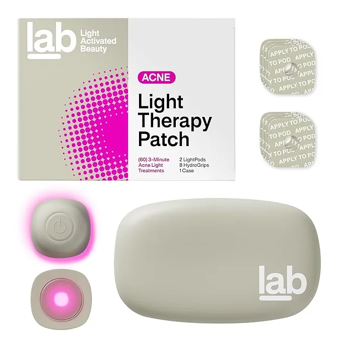 l.a.b Light Therapy Acne Patch, Single, LED Red and Blue Light Hydrocolloid Acne