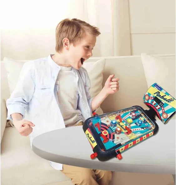 Lexibook Table Electronic Pinball, Action and Reflex Game for Children and Family, LCD Screen, Light and Sound Effects, JG610