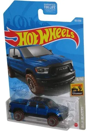 Hot Wheels 2020 Ram 1500 Rebel, [Blue] 101/250 Baja Blazers 8/10