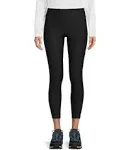 L.L.Bean Everyday Performance Knit High Rise Pocketed Cropped Leggings, Womens, S, Midnight Black