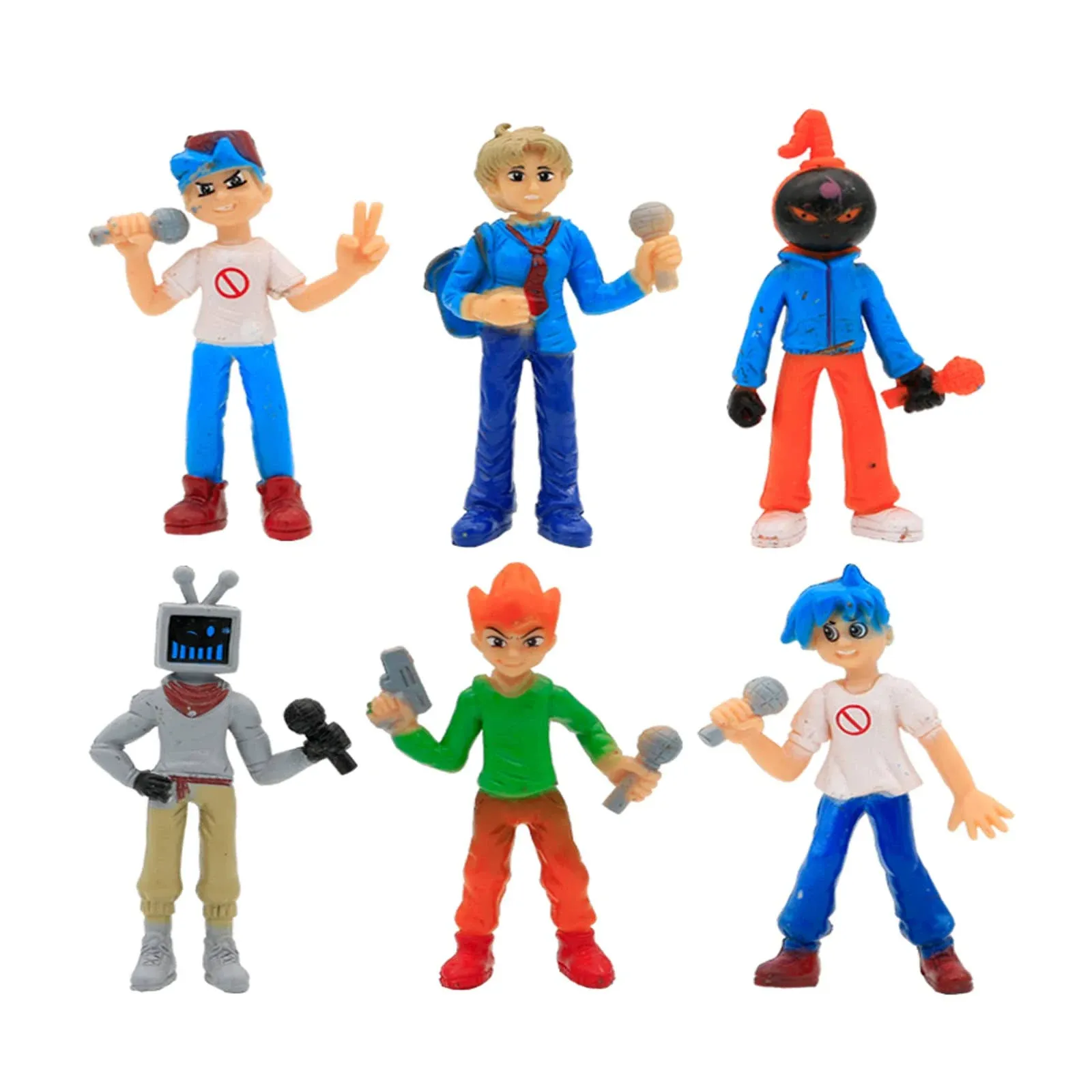 8Pcs Video Game Party Cake Topper Centerpiece Table Friday Night 6pcs