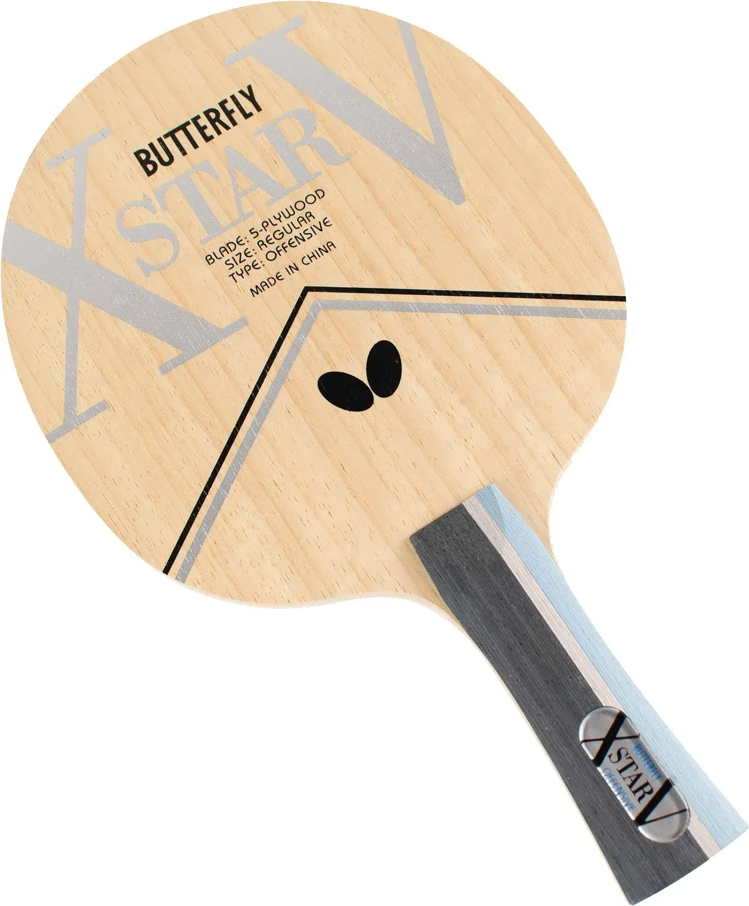 Butterfly Xstar V/5 FL/Flare 37011 85.30 g Table Tennis Blade Racket Paddle