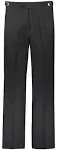 Rgm Men's Tuxedo Pants Pleated or Flat Front with Side Satin Stripe, Size: 36W x 30L, Black