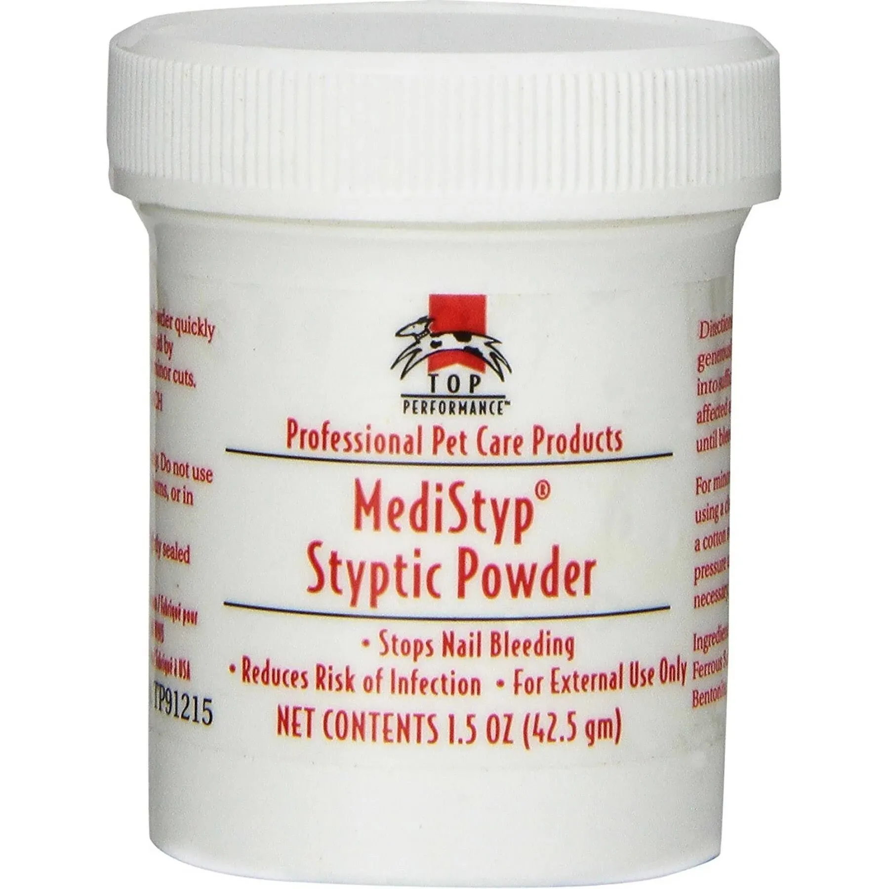 Top Performance MediStyp Pet Styptic Powder with Benzocaine, 1-1/2-Ounce