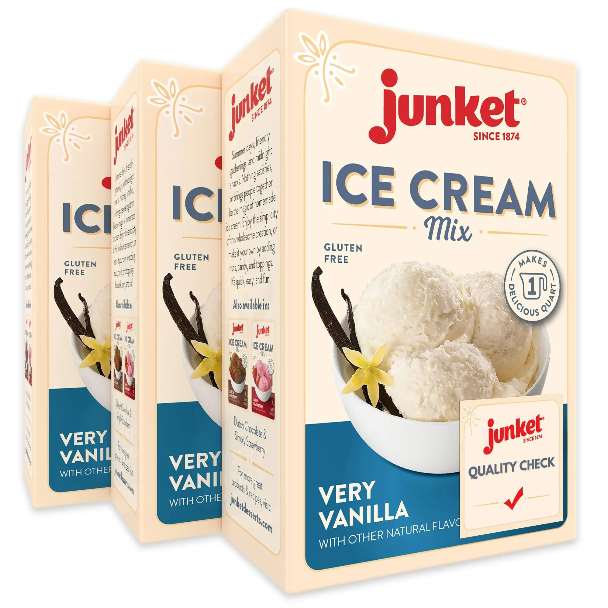 Junket Ice Cream Mix Very Vanilla