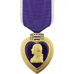 Full Size Purple Heart Medal Military Medal of Honor Purple Purple Heart Emblem