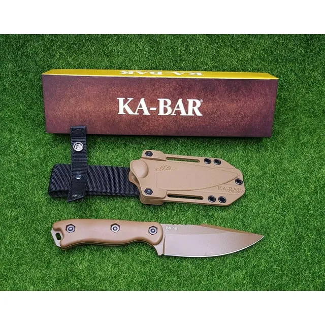 Becker KA-BAR Harpoon Fixed 4.56 in Blade,Tan