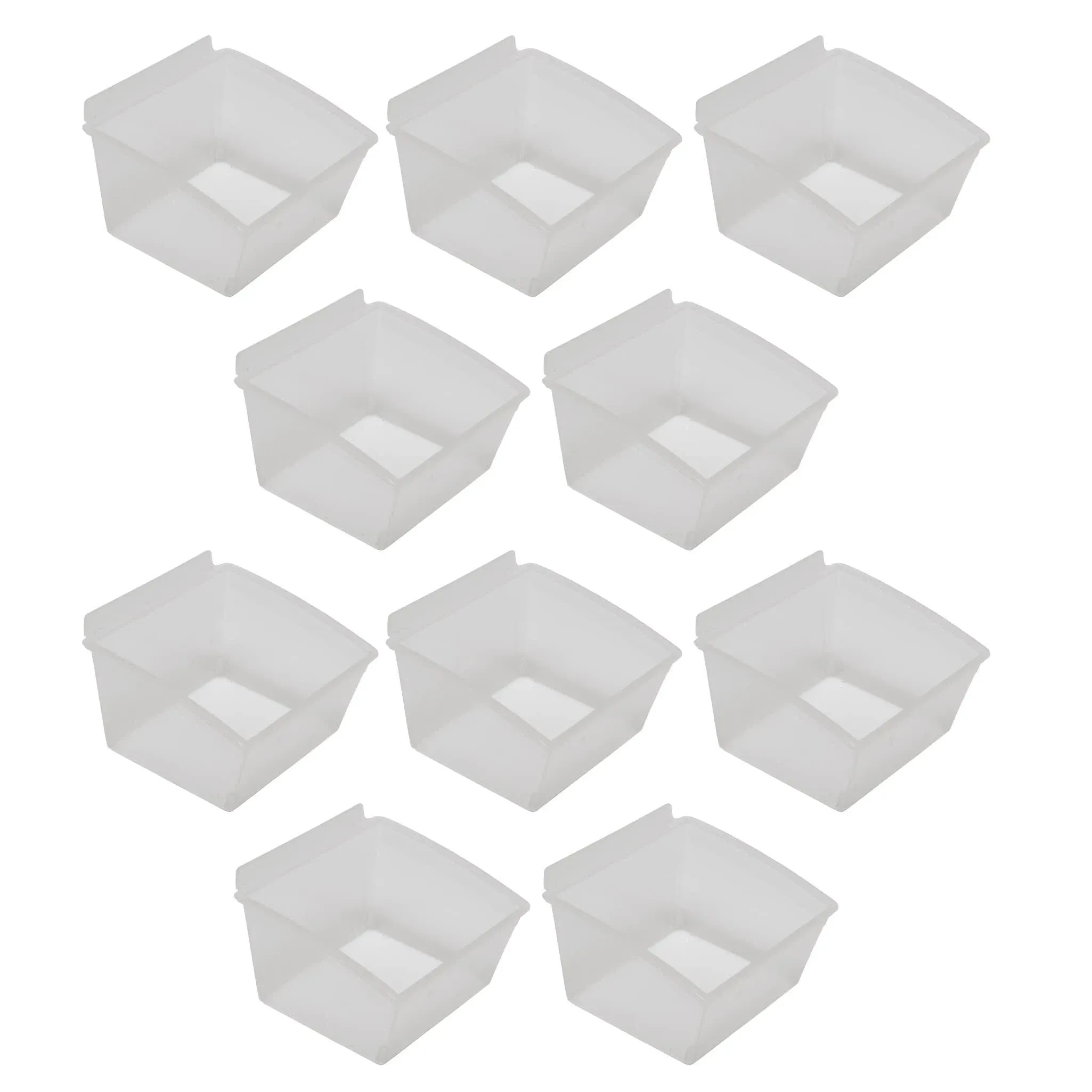 CrownWall Universal Slatwall Clear Storage Bins