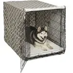 Midwest QuietTime Defender Covella Dog Crate Cover Brown 48&#034; x 30&#034; x 33&#034;