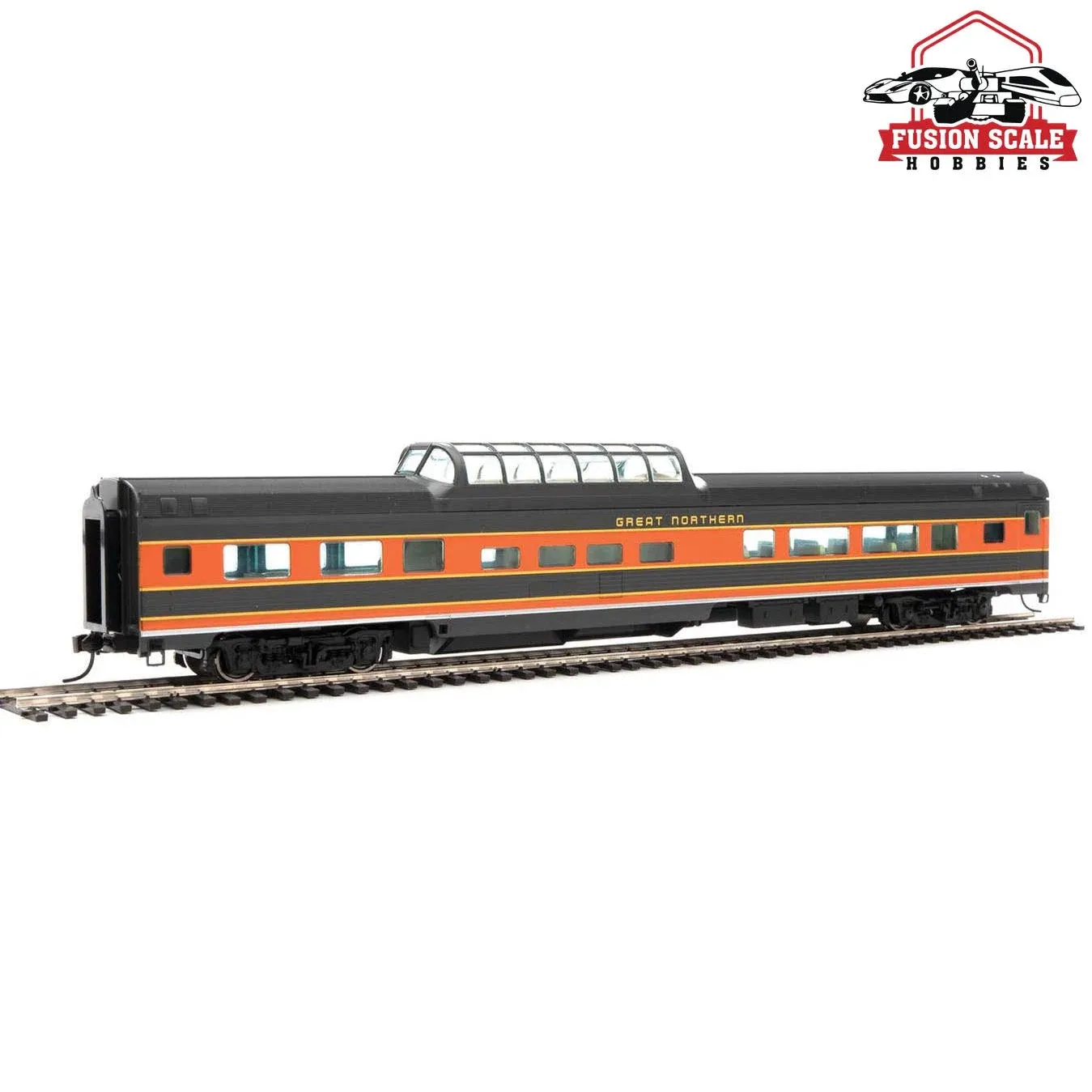 Walthers HO Scale 85' Budd Dome Coach Passenger Car Great Northern/GN