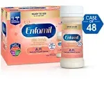 Enfamil A.R. 48 bottles (2 fl oz each), Ready to Feed Baby Formula Bottles, reduces spit up in 1 week, Omega 3 DHA & Iron, thickened with rice starch