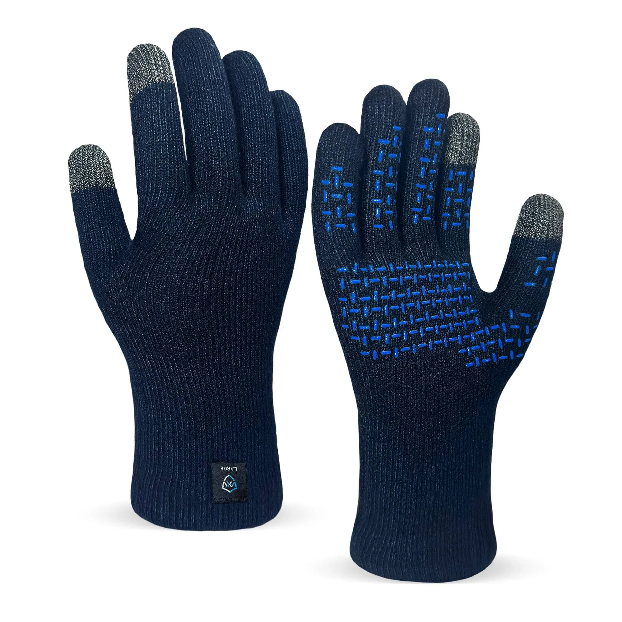 DexShell Waterproof Gloves for Men & Women, Running Cycling Spring & Autumn, Membrane Insulated Knit Layers with Touchscreen