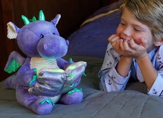 Cuddle Barn Dalton The Storytelling Dragon Plush Lights Up Moves Reads 5 Stories