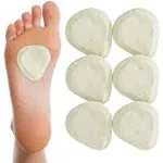 New Metatarsal Felt Foot Pad Skived Cut - 1/4 inch Thick (6 Pairs)