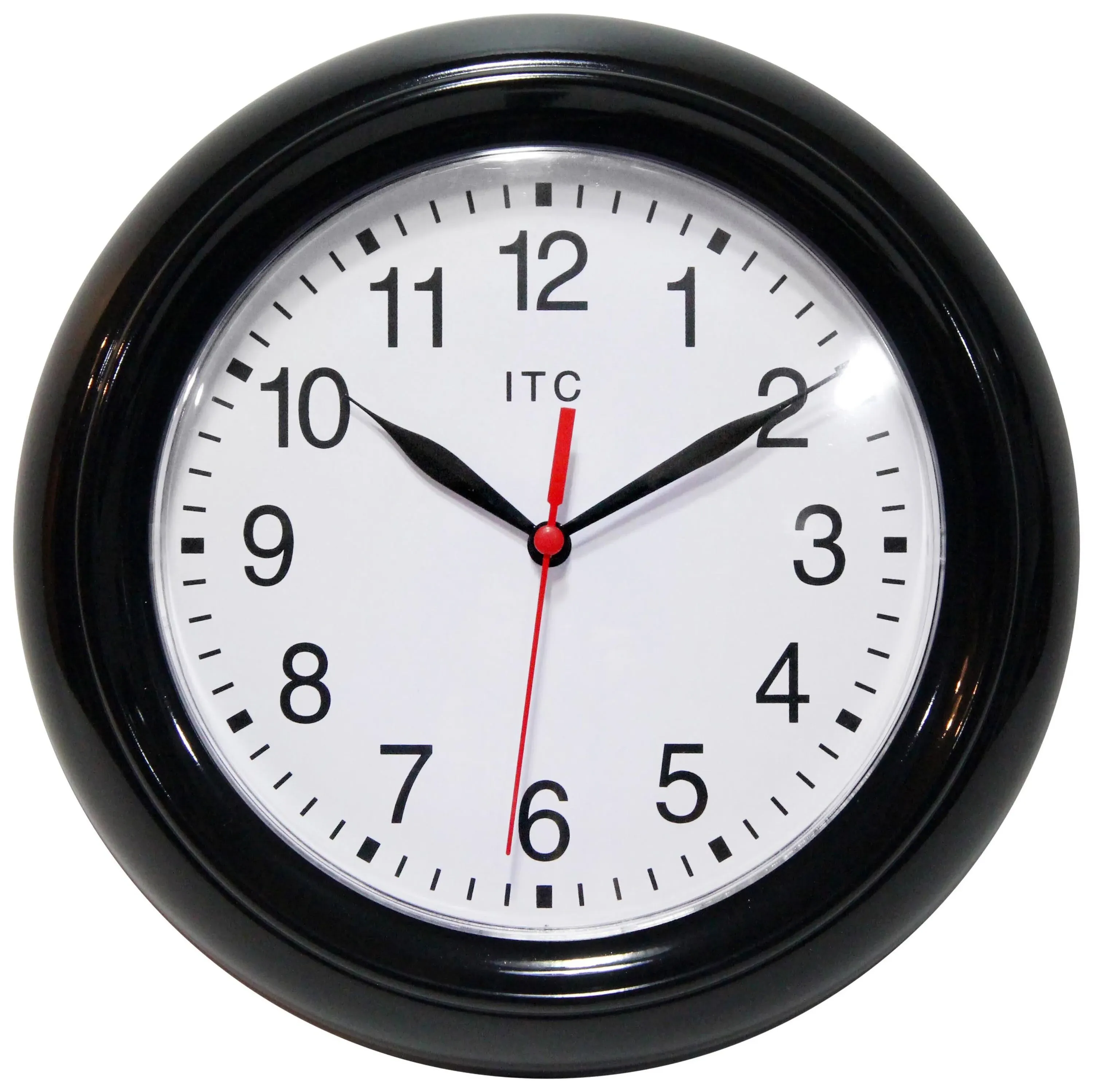 Realspace Quartz Wall Clock, 14in, Black