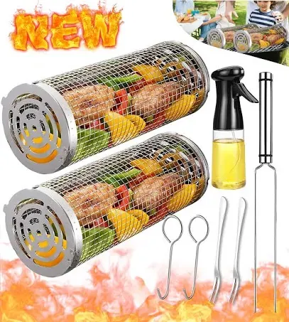 Rolling Grilling Baskets