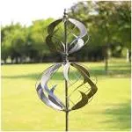 WinWindSpinner, Kinetic Metal Wind Spinner - Large Outdoor Metal Wind Spinners for Yard Garden, Windmills Lawn Ornament Décor for Lawn Patio (84 inch)