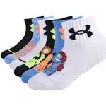 Under Armour Boys Multi Pack Quarter Sock, Dark Blue, 2-4T US