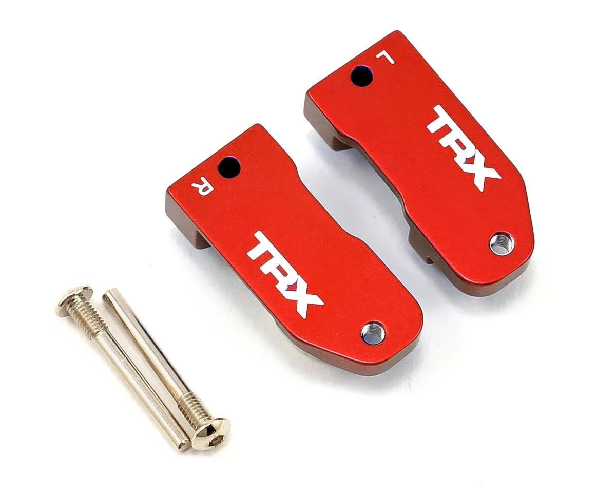 Traxxas Part 3632X Caster blocks aluminum red-anodized Slash Rust New in Package