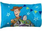 Jay Franco Disney Pixar Toy-Story You've Got A Friend in Me 1 Pack Pillowcase - Double-Sided Kids Super Soft Bedding Features Woody and Buzz Lightyear (Official Disney Pixar Product)