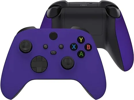 eXtremeRate Replacement Front Housing Shells with Side Rails Panels for Xbox Series X & S Controller - Purple