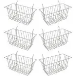 Econoco Corp BSK17/EC 12"W x 6"D x 6"H Narrow Basket - Semi-Gloss Epoxy Chrome