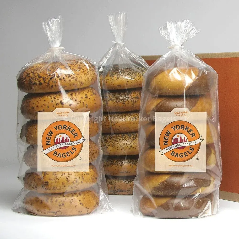 12 Fresh New York Bagels - Everything