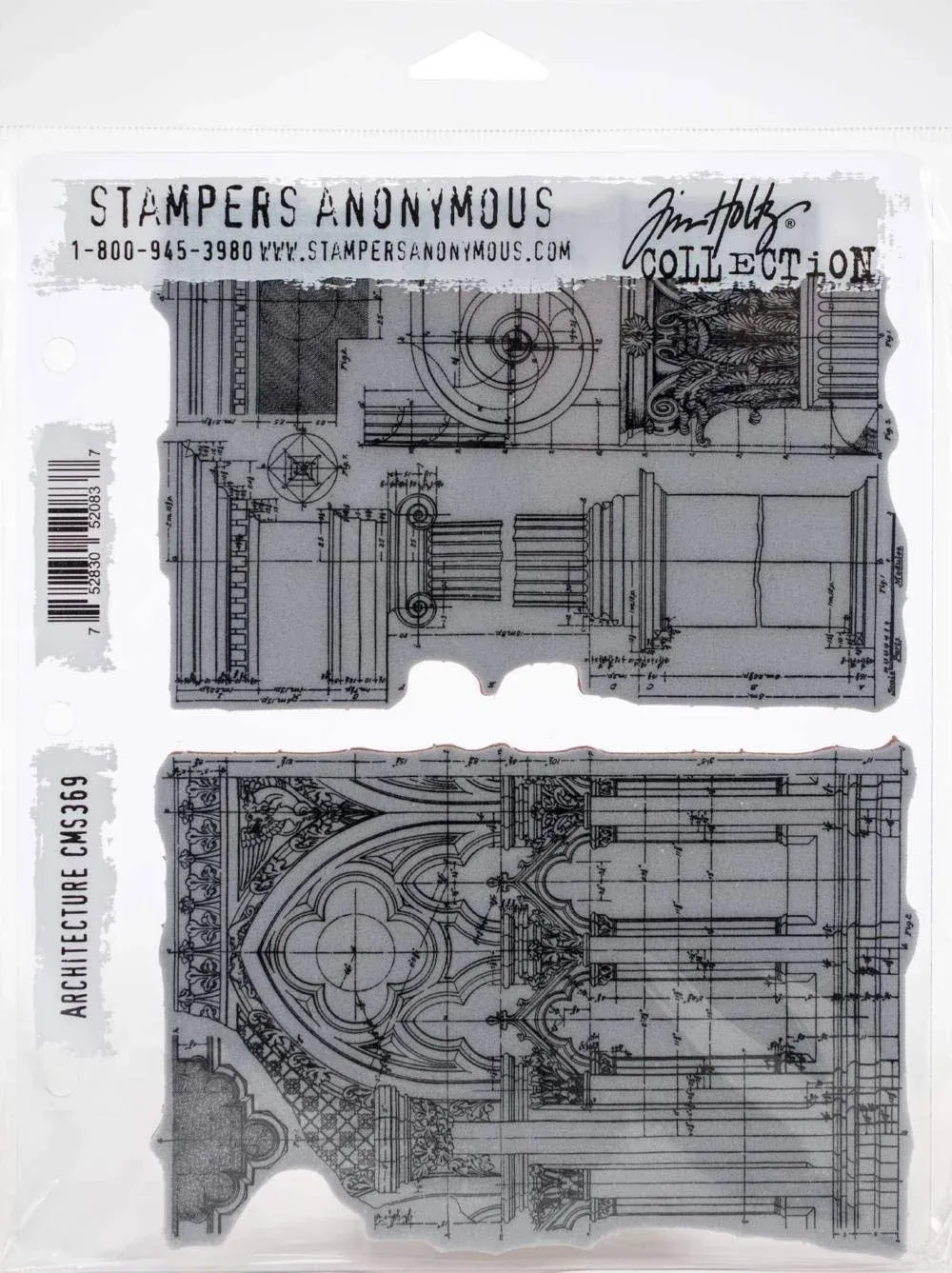 Tim Holtz Cling Stamps - Architecture