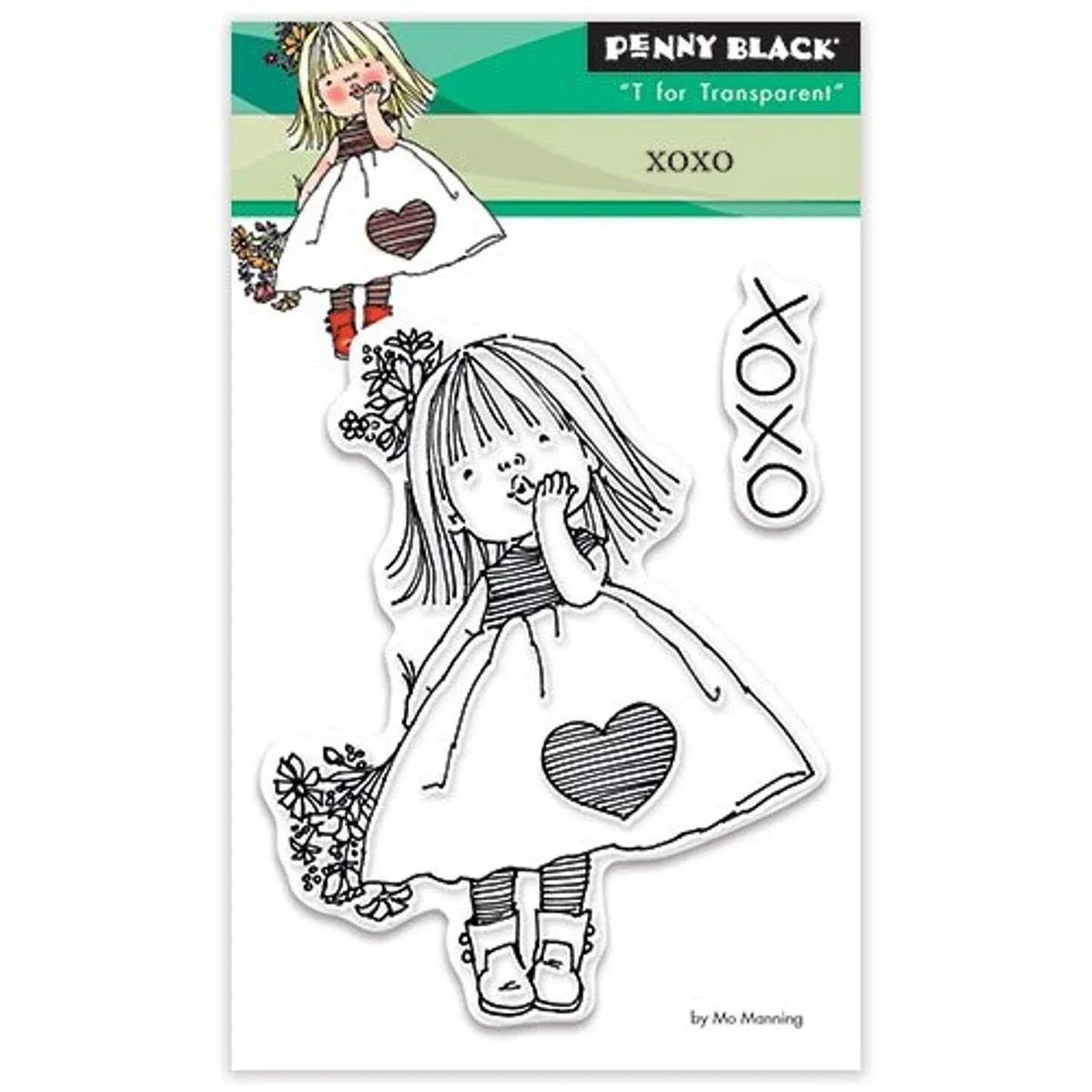 Penny Black Clear Stamps 3 inch x 4 inch-xoxo