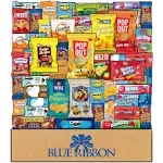 Snack Box Care Package Variety Pack (52 Count) Cookies Chips Candy Snacks Box for Office Meetings Schools Friends Family Military College Women Men Adult Kids Gifts Basket for Everyone