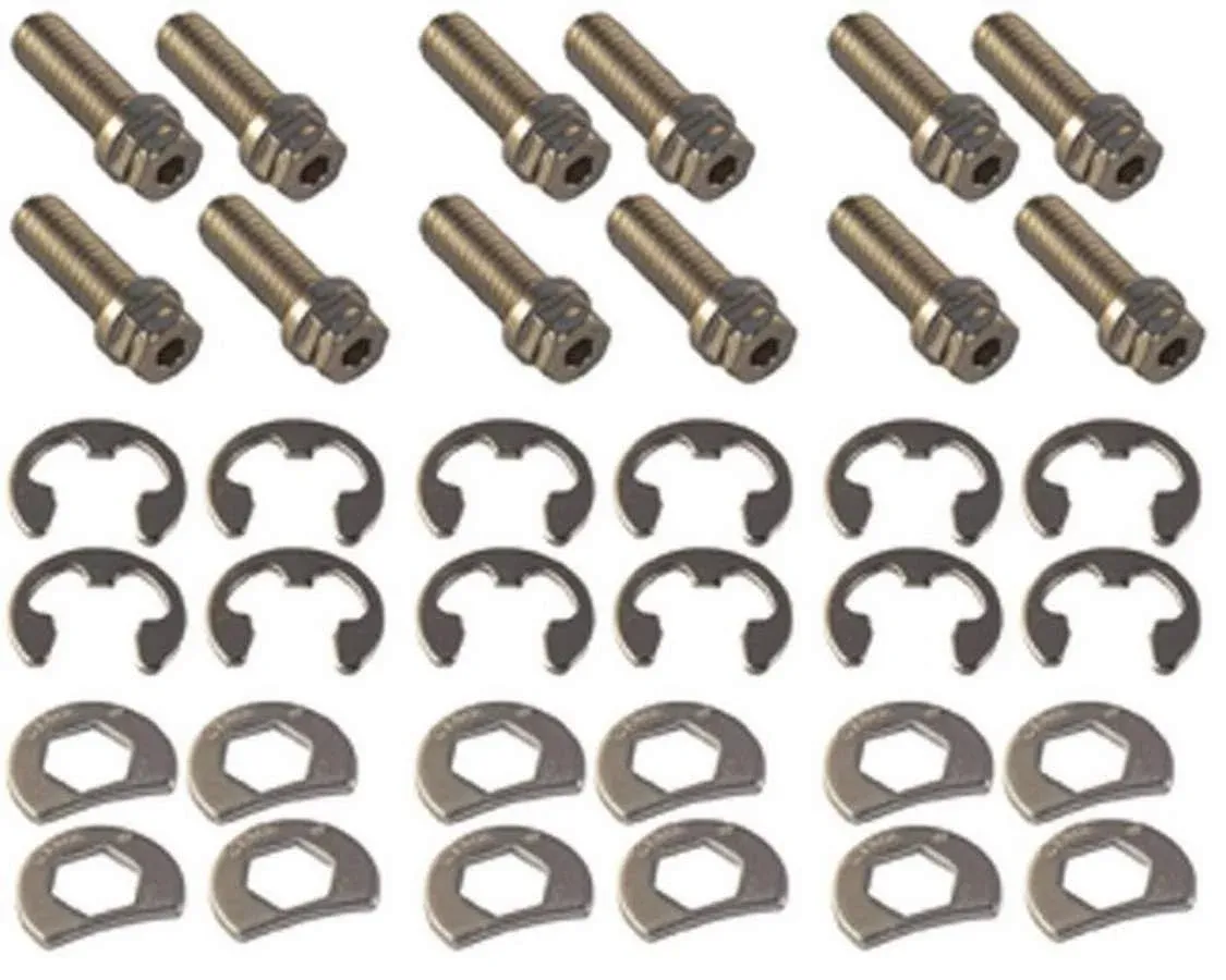 Stage 8 Fasteners 8911A Header Bolt Kit - 6Pt. 3/8-16 X 1In (12) Header Bolt, Lo