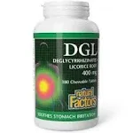 Natural Factors, Chewable DGL 400 mg, Licorice Extract for Healthy Digest, 180 Count (Pack of 1)