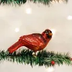 Old World Christmas Resting Cardinal Ornament