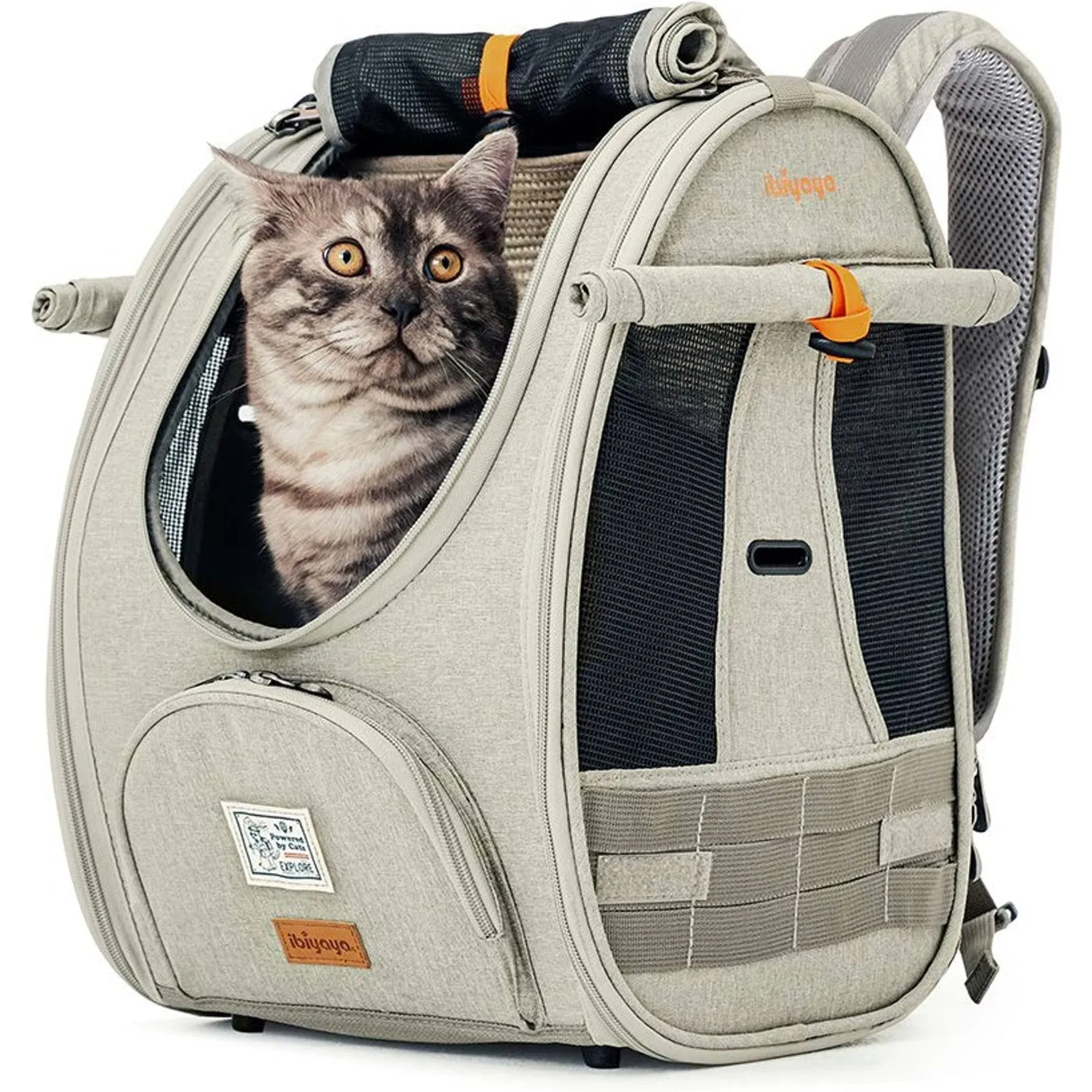 Ibiyaya Adventure Cat Dog Pet Carrier Backpack~Airli<wbr/>ne Approved Outdoor Travel