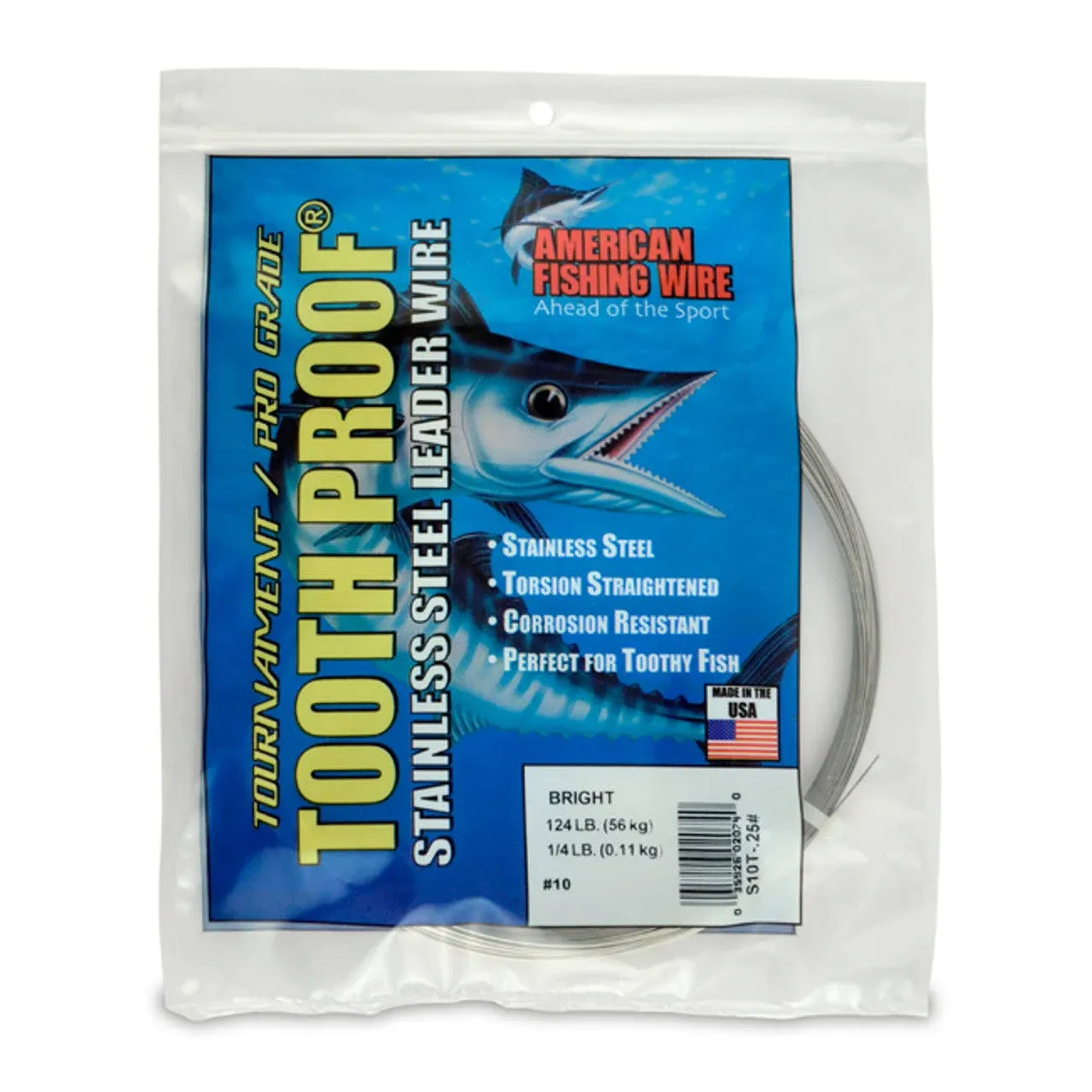 AFW Tooth Proof Stainless Steel Leader Wire 30ft