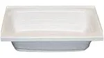 Lippert Replacement 24" x 36" White Bathtub with Left Drain, Scratch-Resistant ABS Acrylic for RVs, Travel Trailers, 5th Wheels, Motorhomes - W2436LHSPK