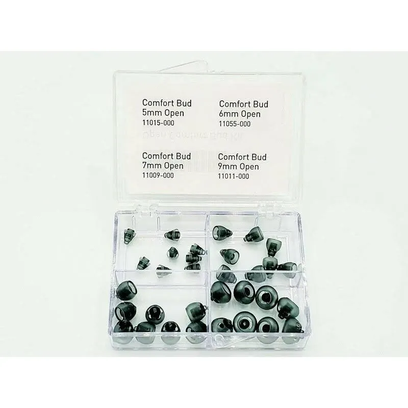 Starkey Hearing Aid Domes Comfort Ear Buds Open/Vented Variety Pack (32 Domes)