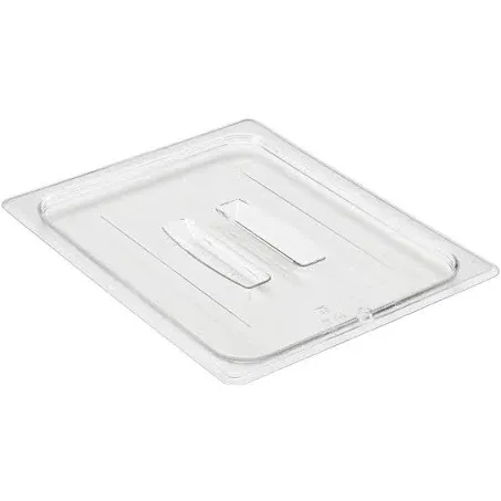 Cambro 20CWCH135 Camwear 1/2 Size Clear Polycarbonate Handled Lid