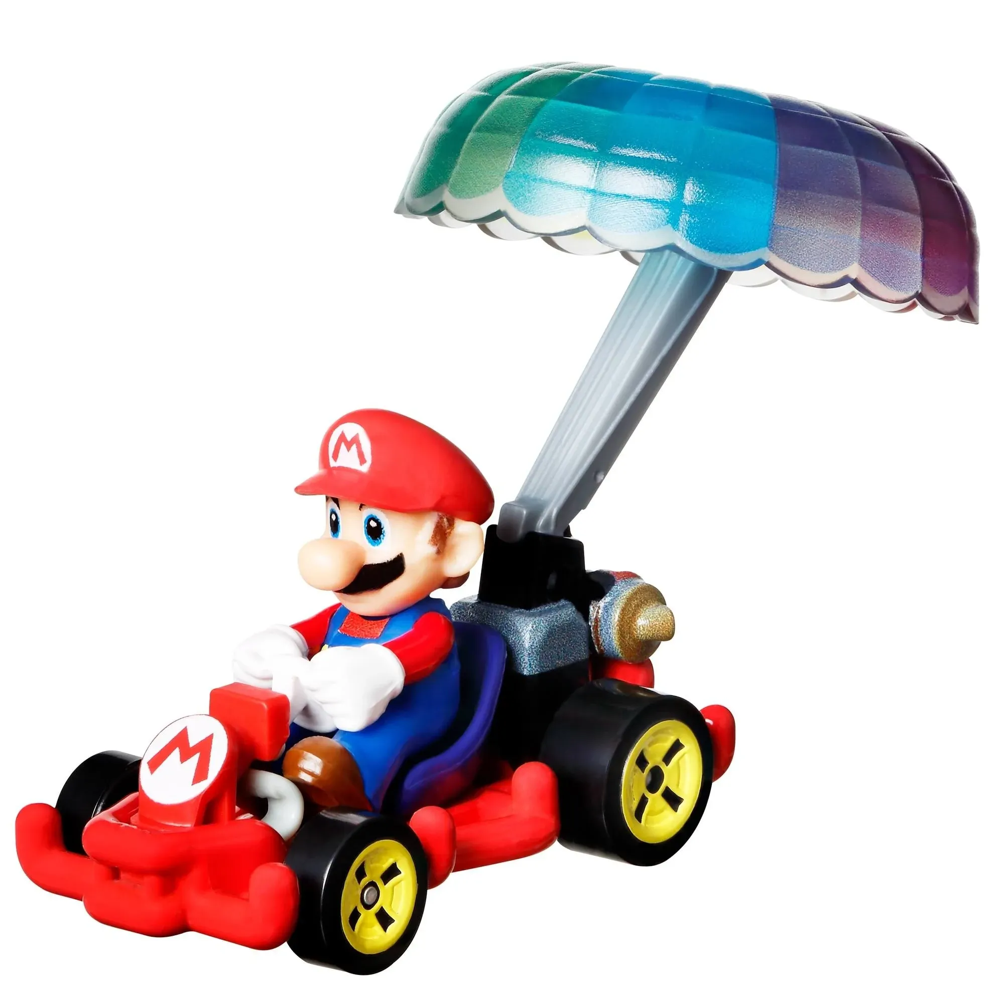 Hot Wheels Mario Kart Light-Blue Yoshi Pipe Frame Super Glider Car